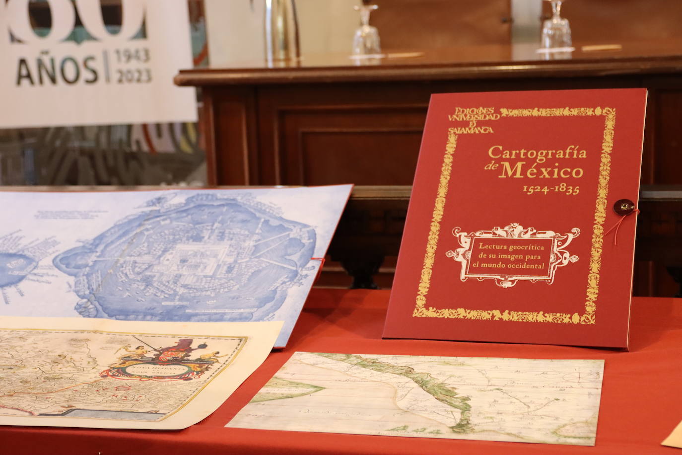 EUSAL edita una cartografía de Mexico con mapas del XVI al XIX